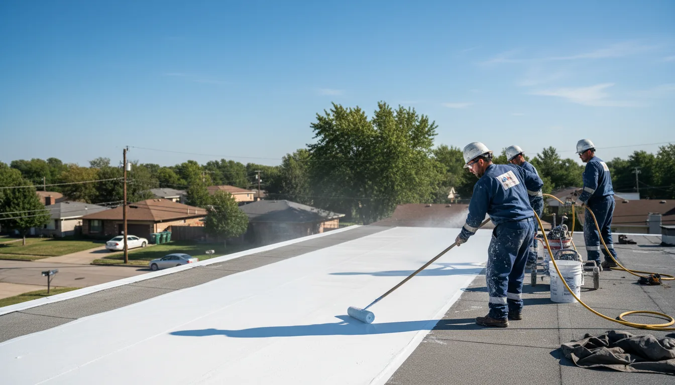 Commercial roof coating in Lejunior, KY near me